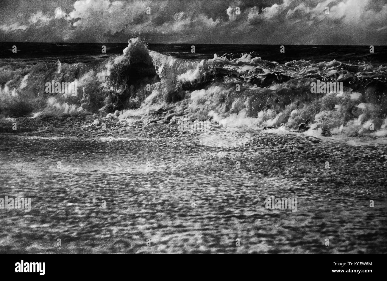 Soleil sur Surf, 1925 par Pfortner, Suède Banque D'Images