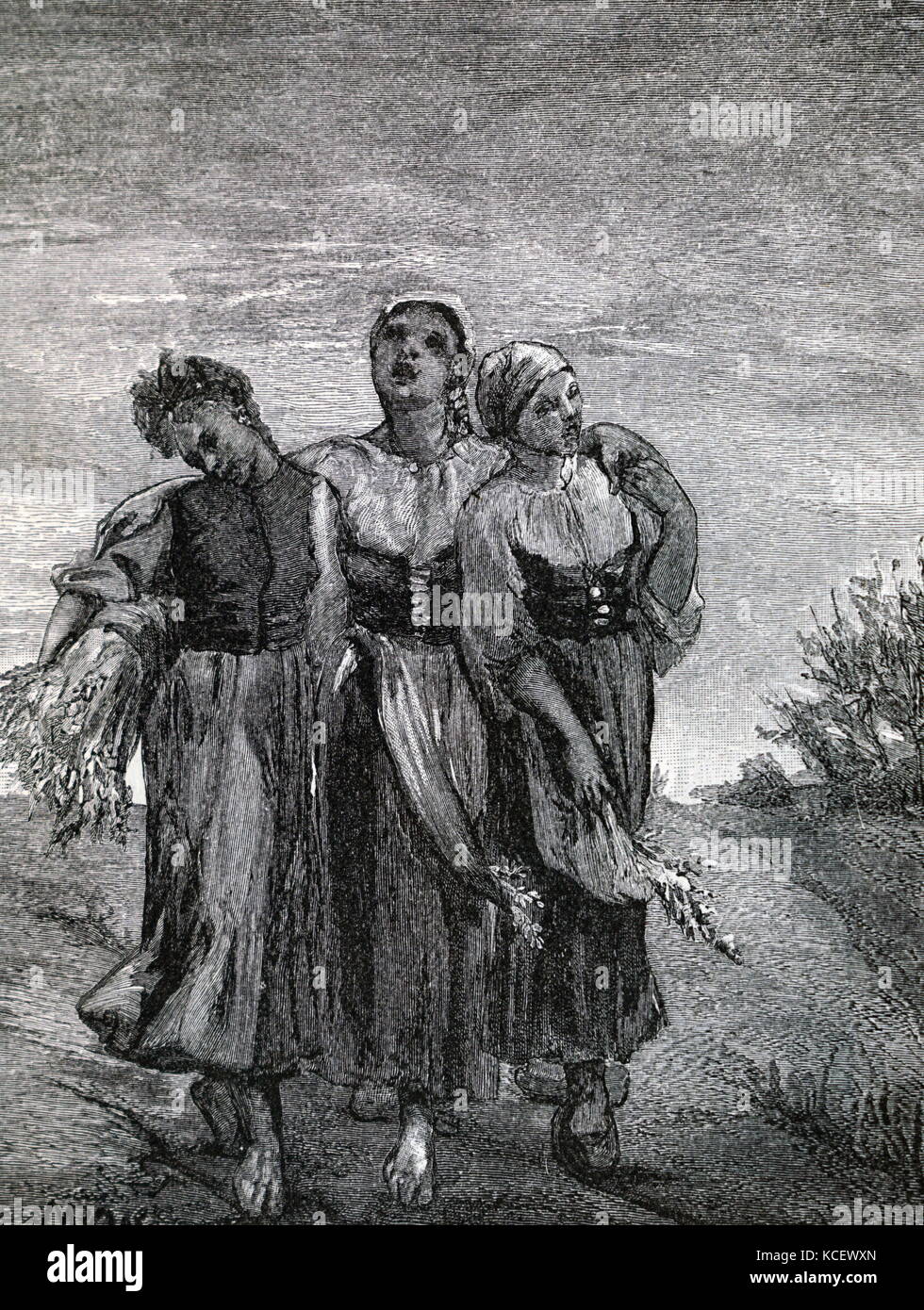 Imprimer de la peinture intitulée The Harvesters' par JeanFrançois