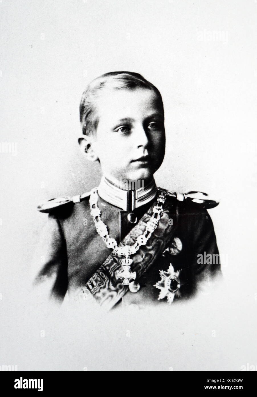 Photographie de l'Oskar Karl Gustav Adolf de Prusse (1888 -1958) était le cinquième fils de Guillaume II, Empereur allemand et Augusta Victoria de Schleswig-Holstein. En date du 19e siècle Banque D'Images