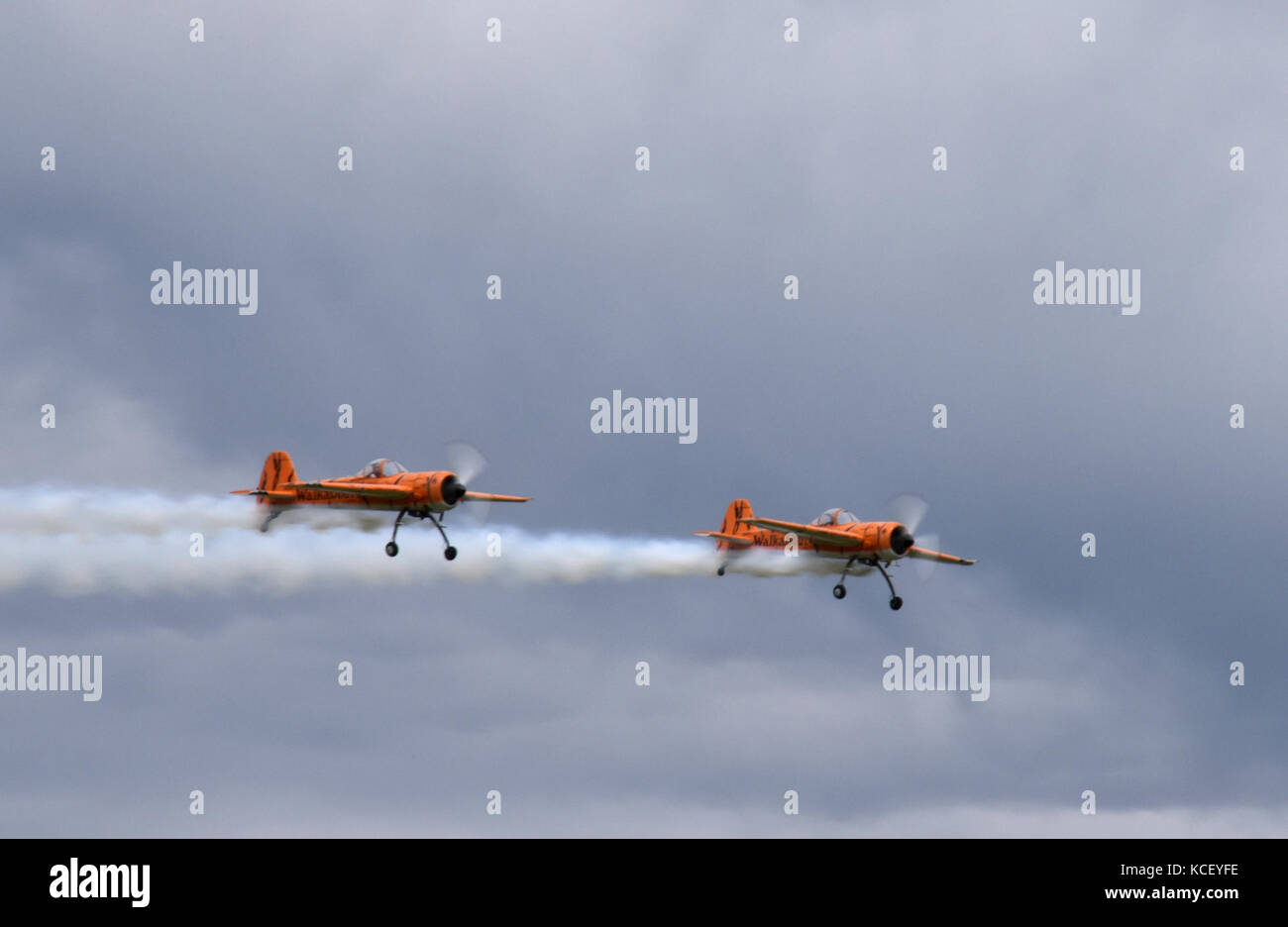 Un mélange éclectique d'avions volent au-dessus de m6 et 7centire joint national guard base, Caroline du Sud, la préparation de la journée d'ouverture de la garde nationale de Caroline du Sud et la masse de l'air expo prévue pour mai . Cette expo est une vitrine de démonstration des capacités de la Caroline du Sud et les soldats de la garde nationale en disant merci pour le soutien des collègues sud carolinians et la communauté environnante. La garde nationale de Caroline du sud (photo prise par le sergent Brad M. mincey, 108e détachement des affaires publiques) Banque D'Images