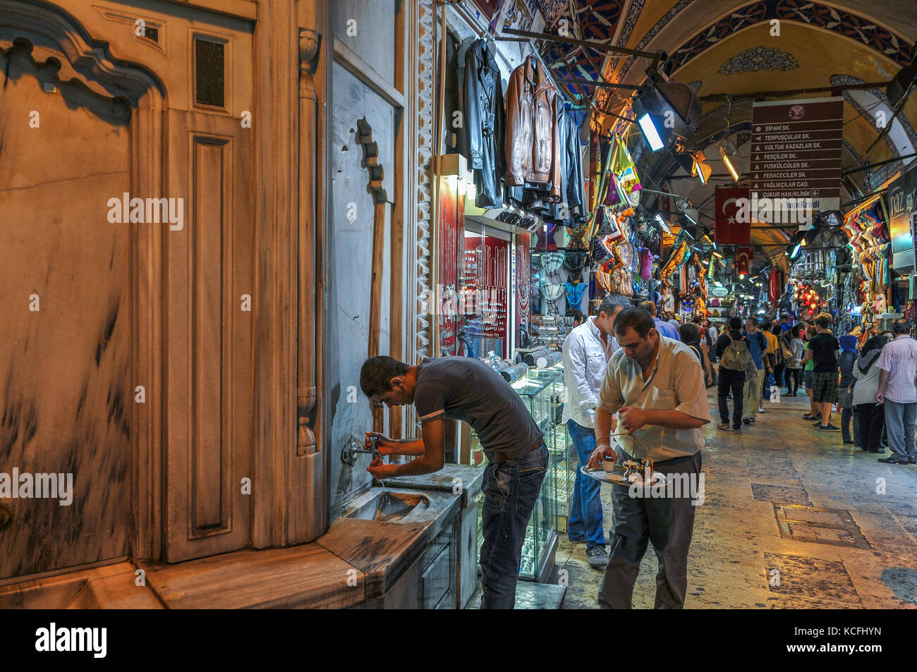 Grand Bazar, Kapali Carsi, Istanbul, Turquie Banque D'Images