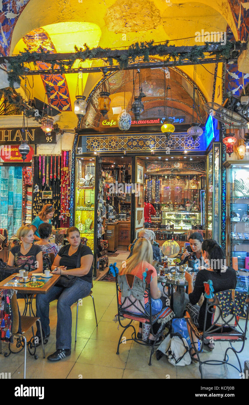 Grand Bazar, Kapali Carsi, Istanbul, Turquie Banque D'Images
