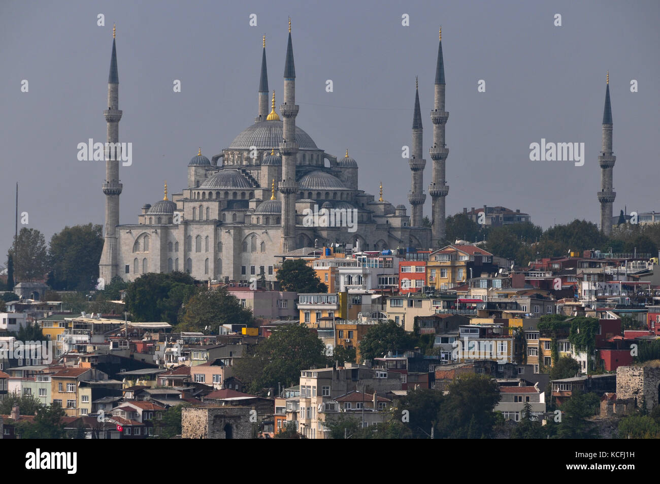 Sultan Ahmet Camii, la Mosquée Bleue, Istanbul, Turquie Banque D'Images