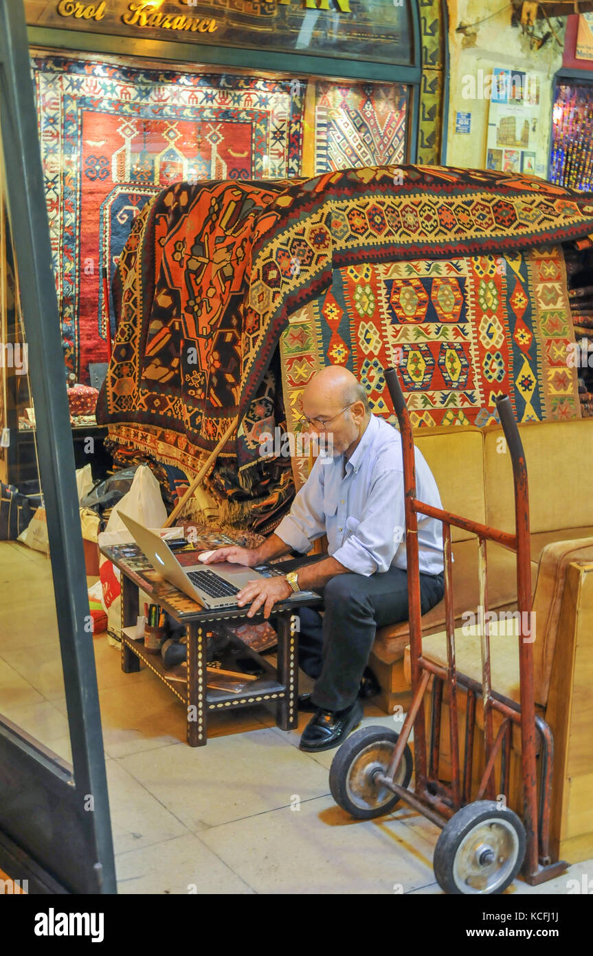 Grand Bazar, Kapali Carsi, Istanbul, Turquie Banque D'Images