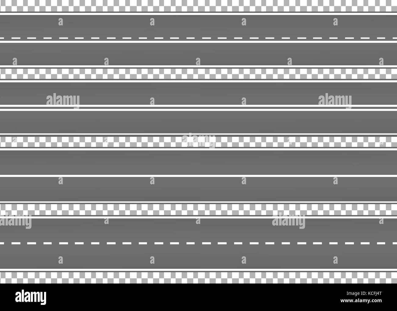 La rue, la route d'asphalte. autoroute. moyen pour le transport. isolated.speedway.vector illustration. Illustration de Vecteur