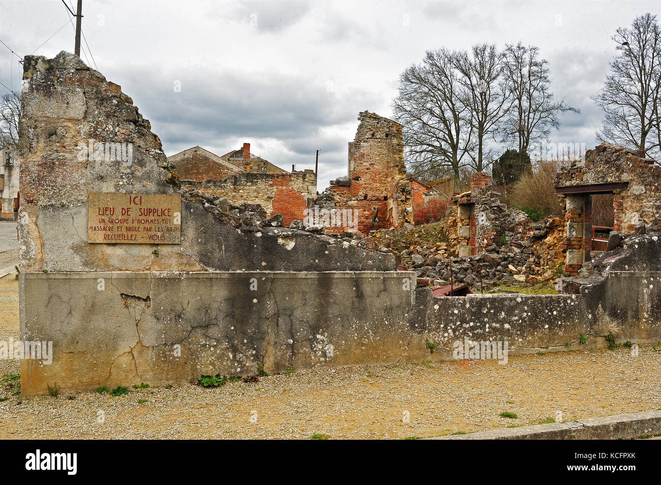 Oradour-sur-glane, Haute-vienne, limousin, france Banque D'Images