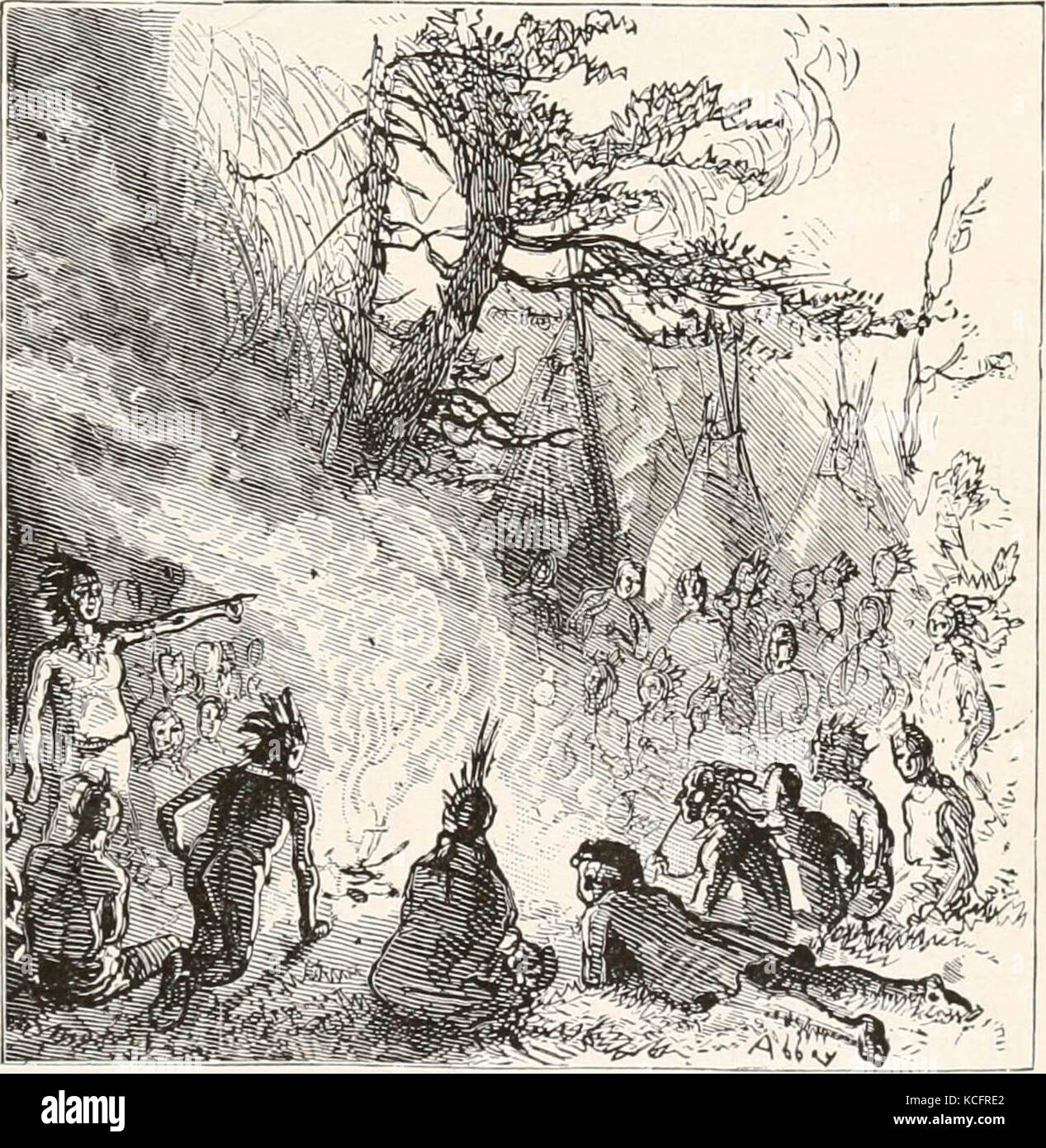 'Histoire indienne pour les jeunes' (1919) Banque D'Images