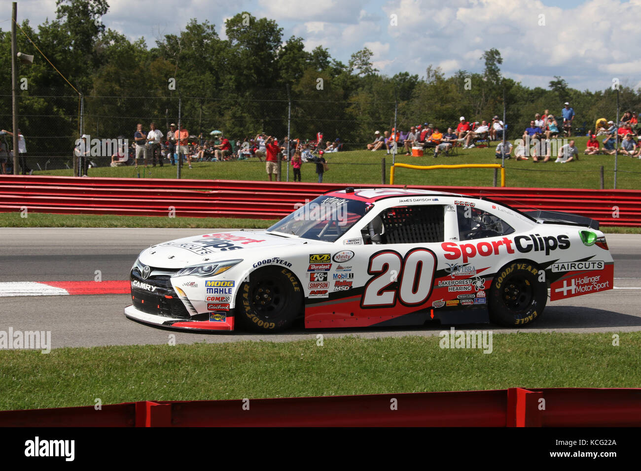 Davison JD. Voiture de 20. Eurosport France NASCAR Race. Mid-Ohio Sports Car Course. Lexington, Mansfield, Ohio, USA. Banque D'Images