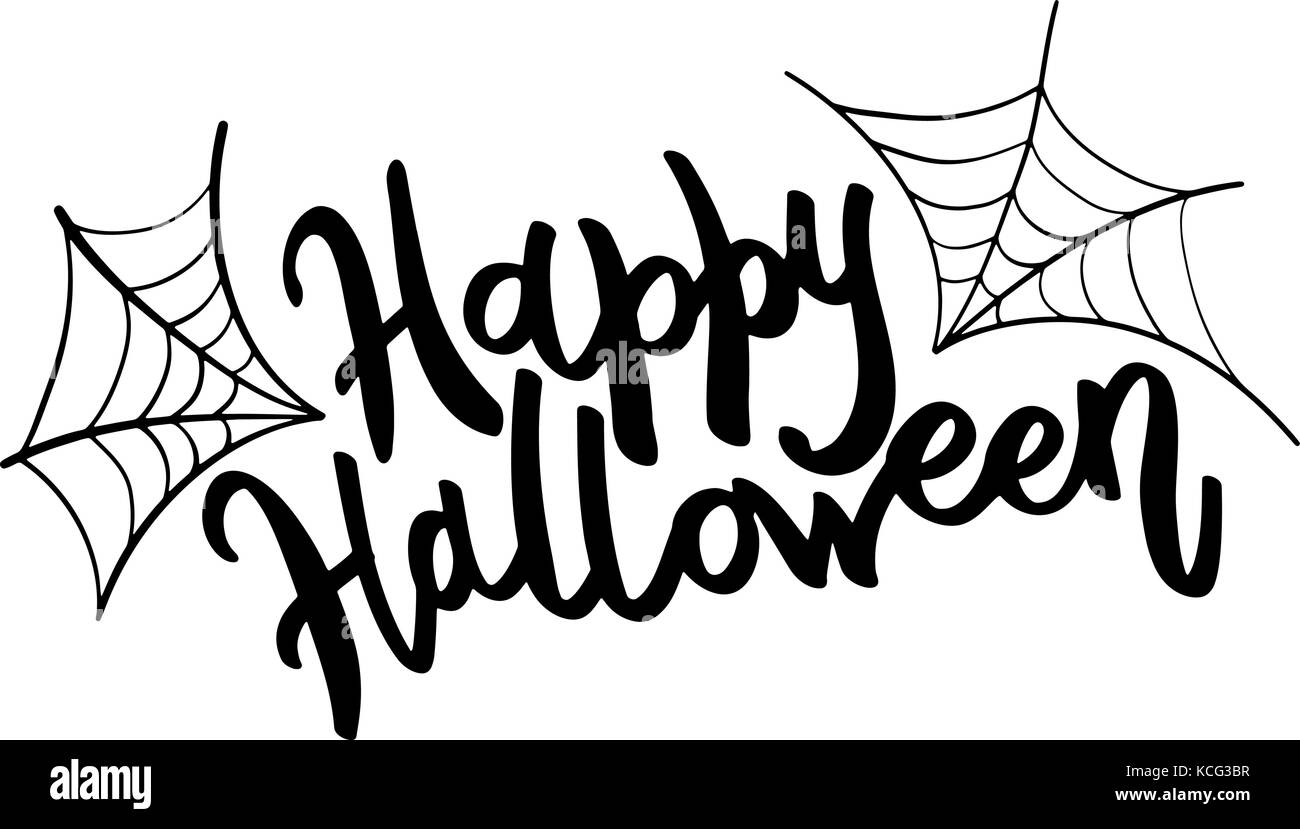 Happy Halloween message définition. Illustration de Vecteur