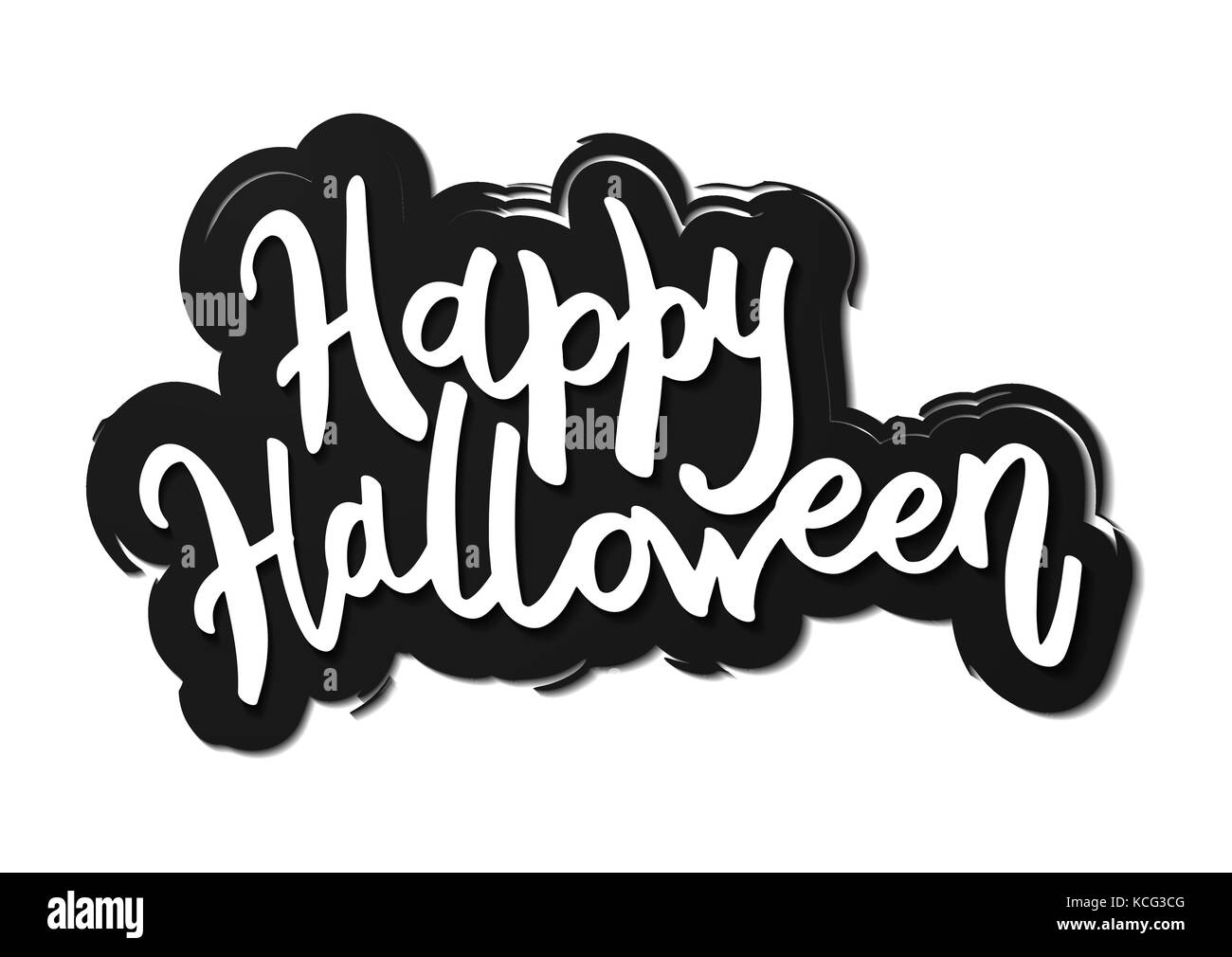 Happy Halloween message définition. Illustration de Vecteur