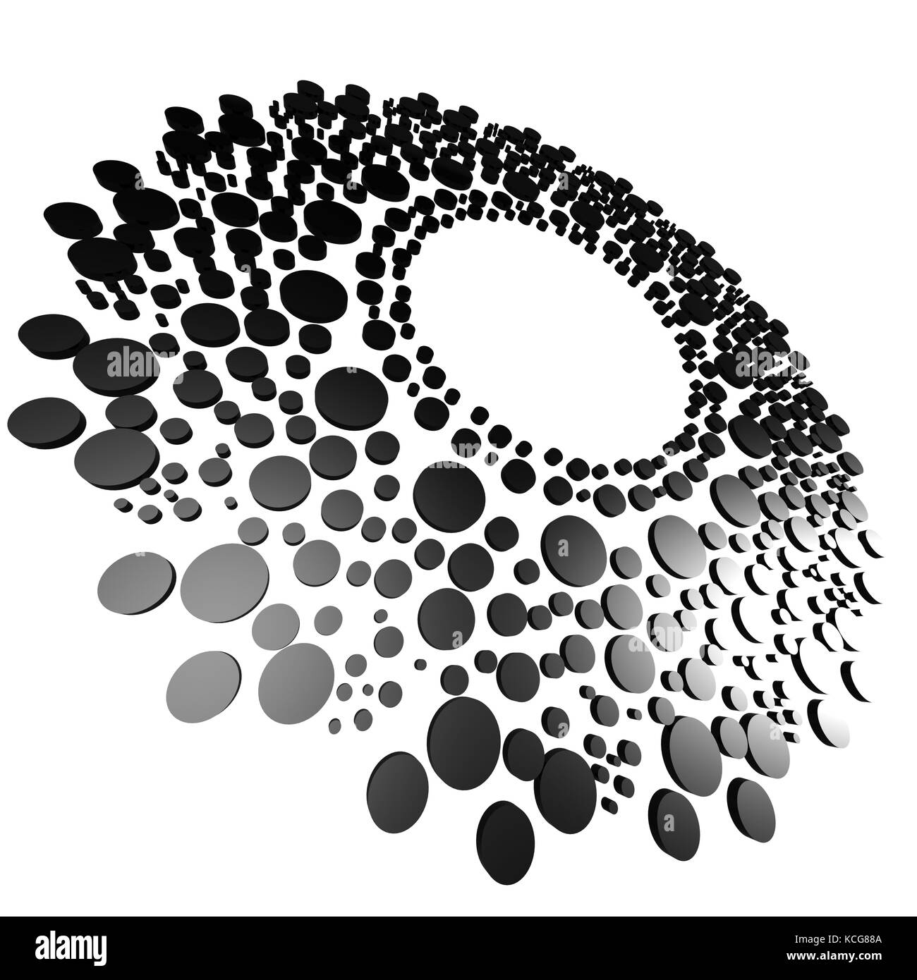 Cercle noir avec image dot avec hi-res rendus d'art qui pourrait être utilisé pour toute la conception graphique. Banque D'Images