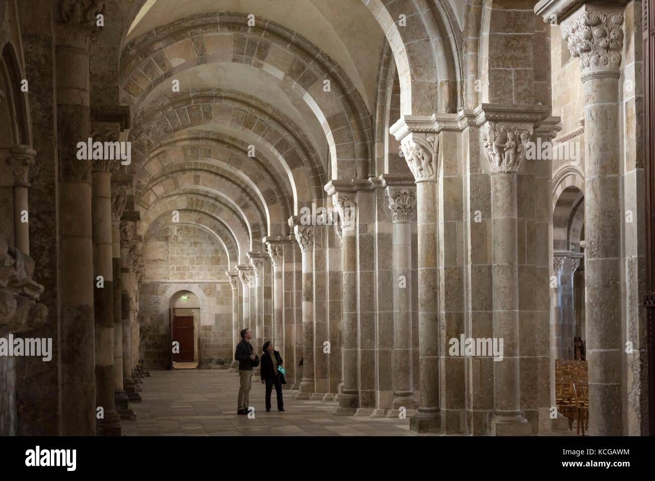 Cathédrale Saint-Etienne à Auxerre, Bourgogne, France. Banque D'Images