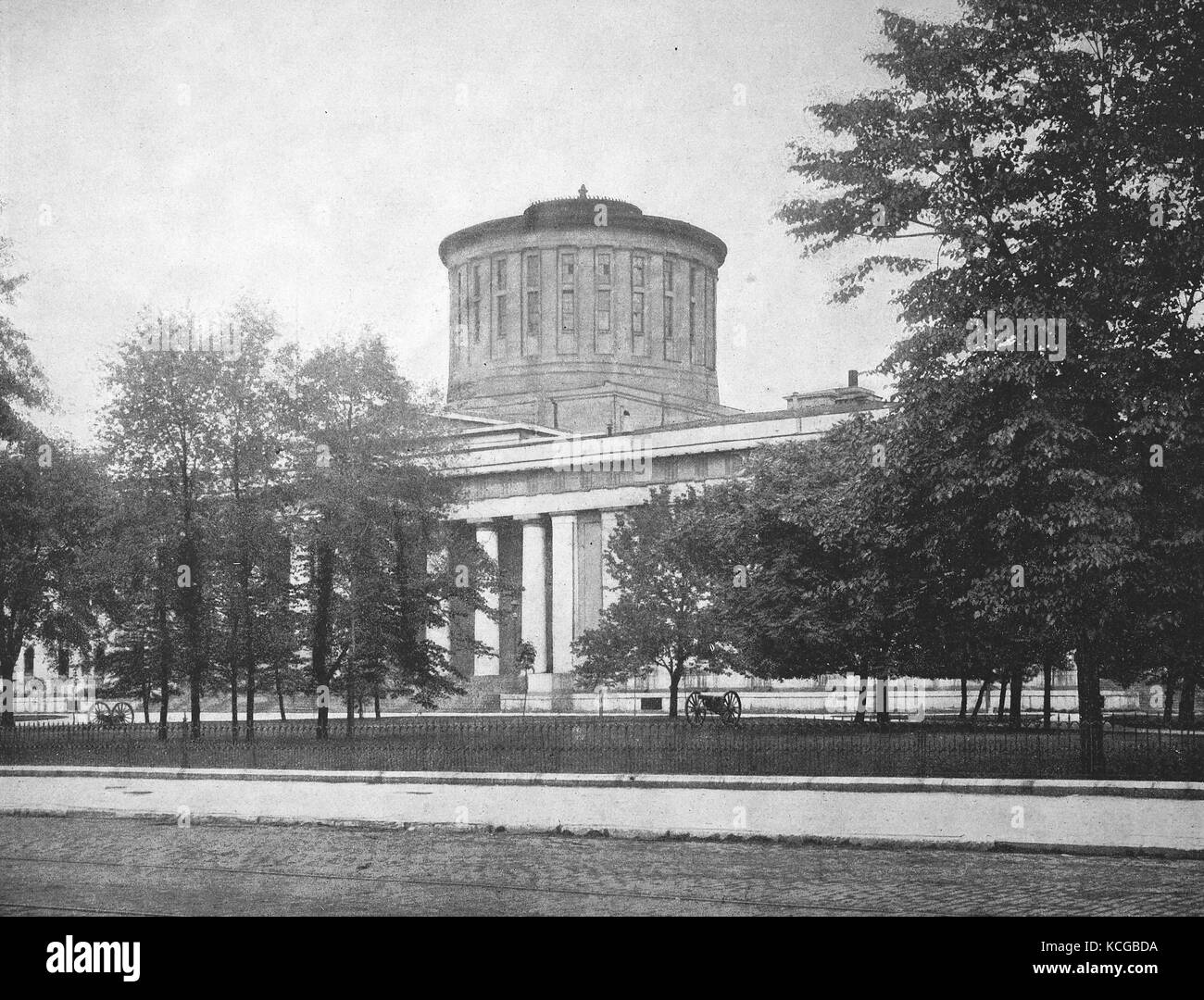 États-unis d'Amérique, Ohio State, le Capitole de Columbus, l'amélioration numérique reproduction d'une photo historique de l'année 1899 (estimé) Banque D'Images