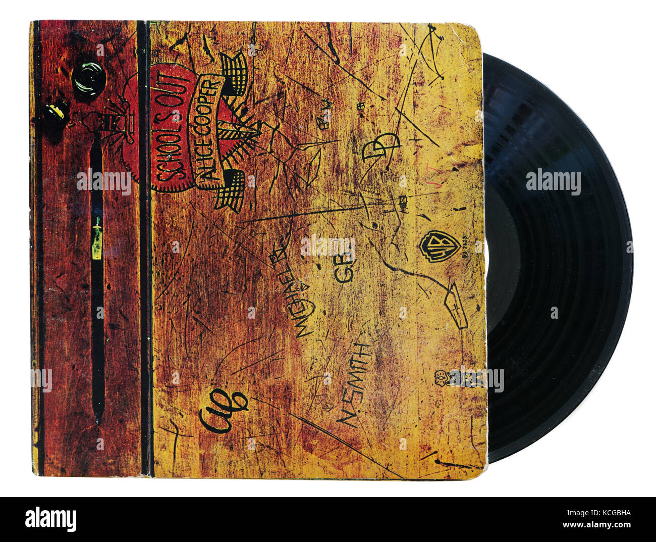 L'album School's Out d'Alice Cooper Banque D'Images