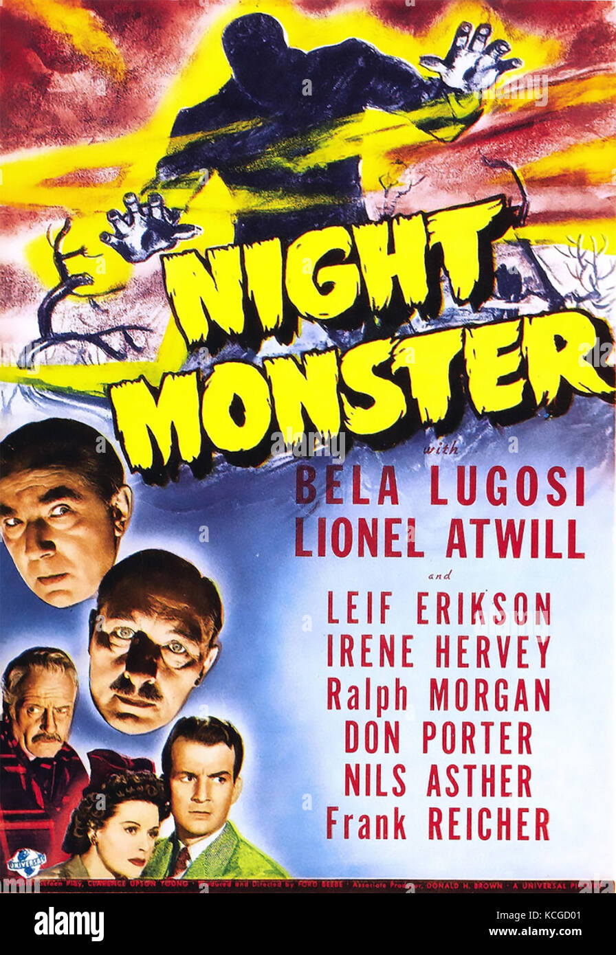 Night MONSTER 1942 Universal Pictures Film d'horreur avec Bela Lugosi Banque D'Images