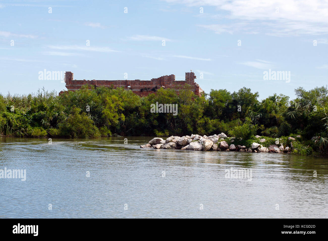 Parc du Delta du Po en Italie de Porto Tolle : la végétation et du paysage Banque D'Images