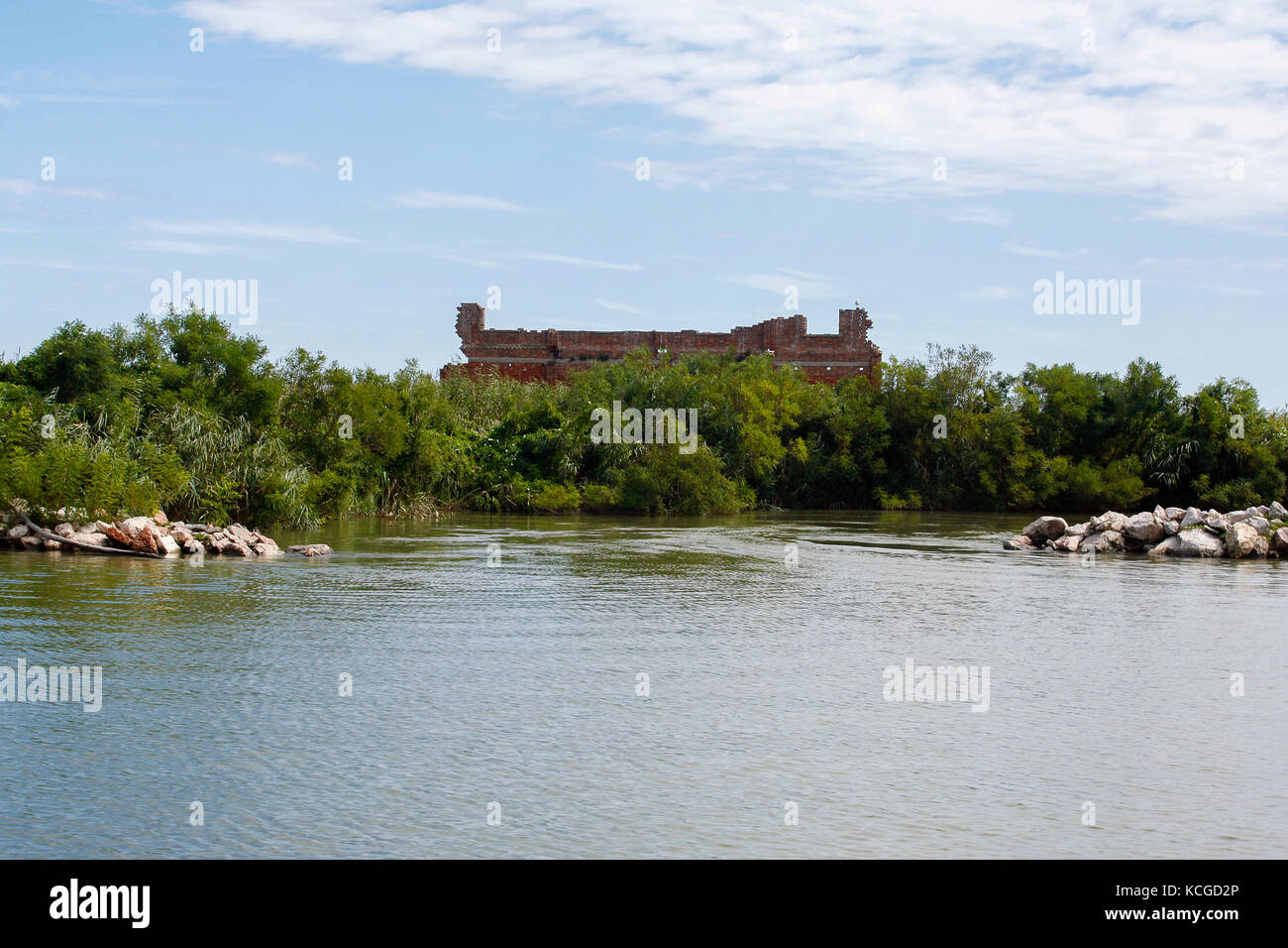 Parc du Delta du Po en Italie de Porto Tolle : la végétation et du paysage Banque D'Images Parc du Delta du Po en Italie de Porto Tolle : la végétation et du paysage Banque D'Images