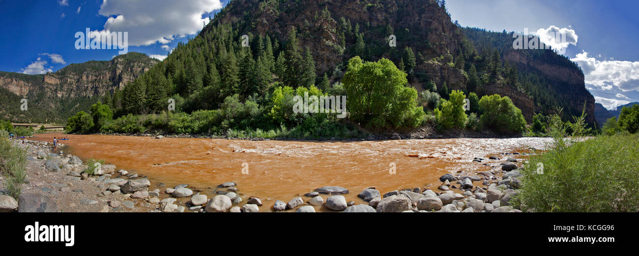 Vue panoramique du mont Grizzly Creek, colorado Banque D'Images
