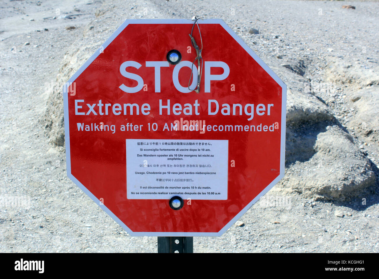 Sign in Death Valley National Park Banque D'Images