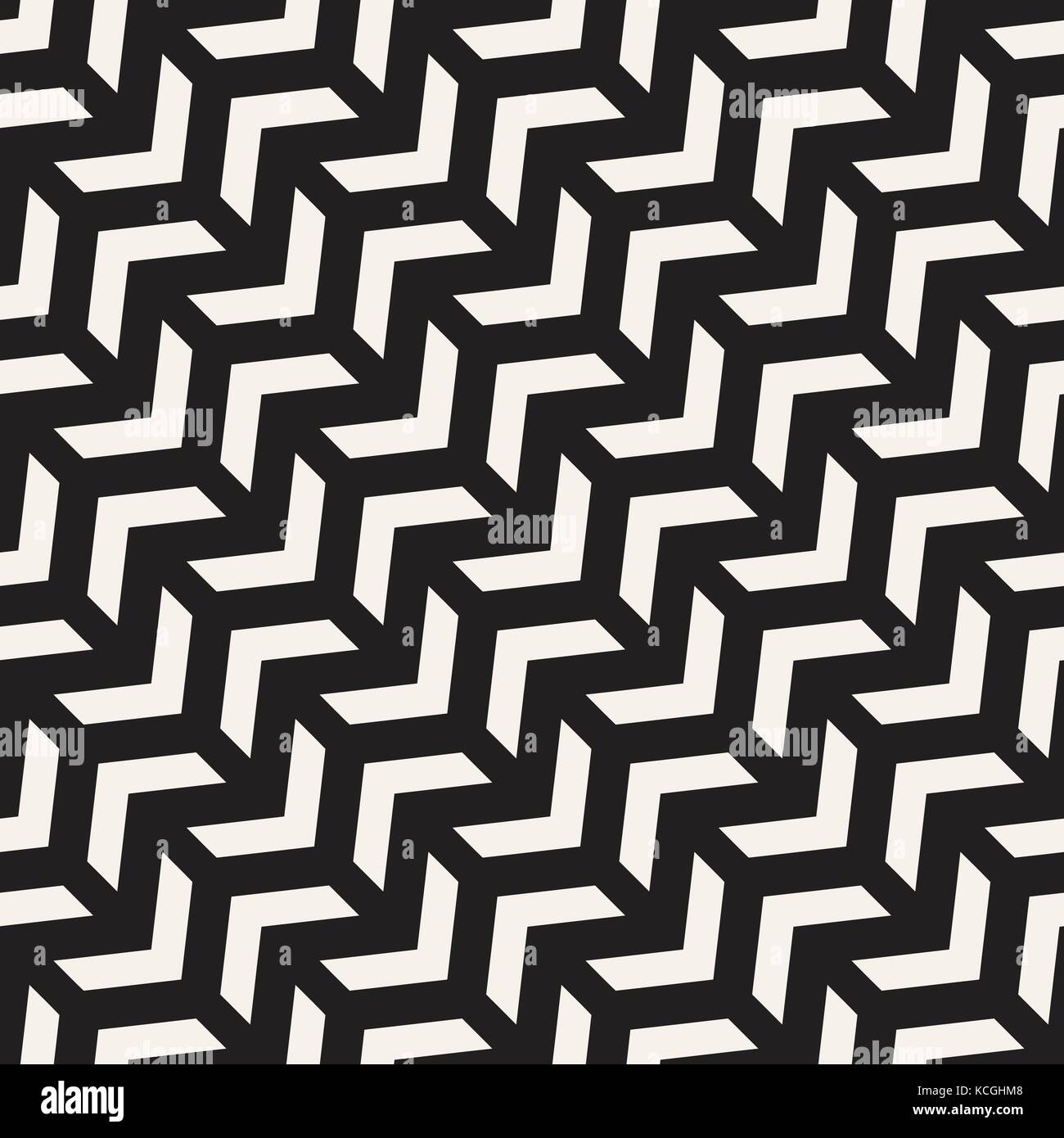 Modèle vectoriel continu. abstract background. réseau géométrique structure zigzag rythmique. texture monochrome avec chevron lignes. Illustration de Vecteur