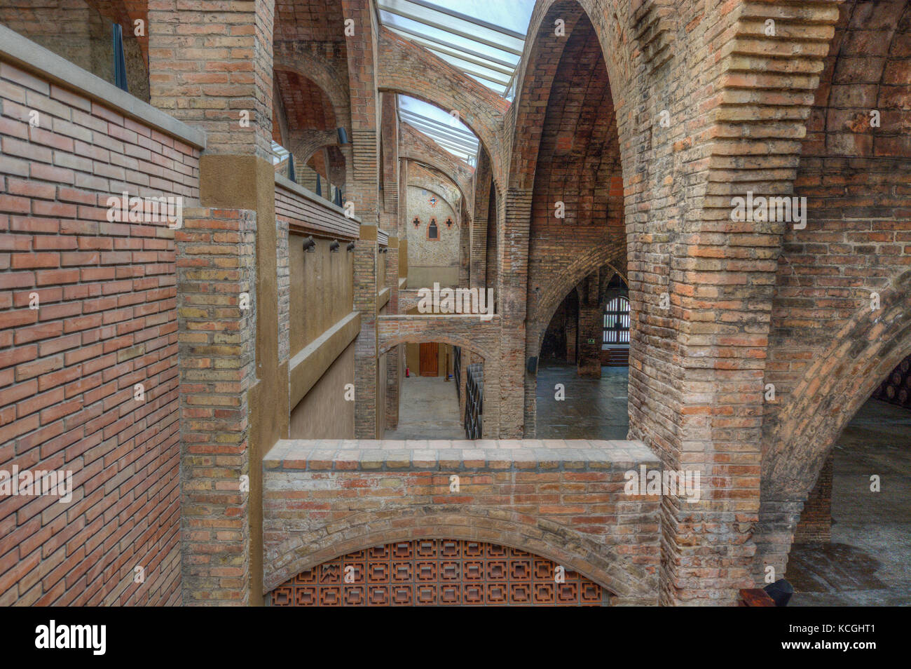 Sadurnì Codorníu Winery, Sant d'Anoia, Espagne Banque D'Images