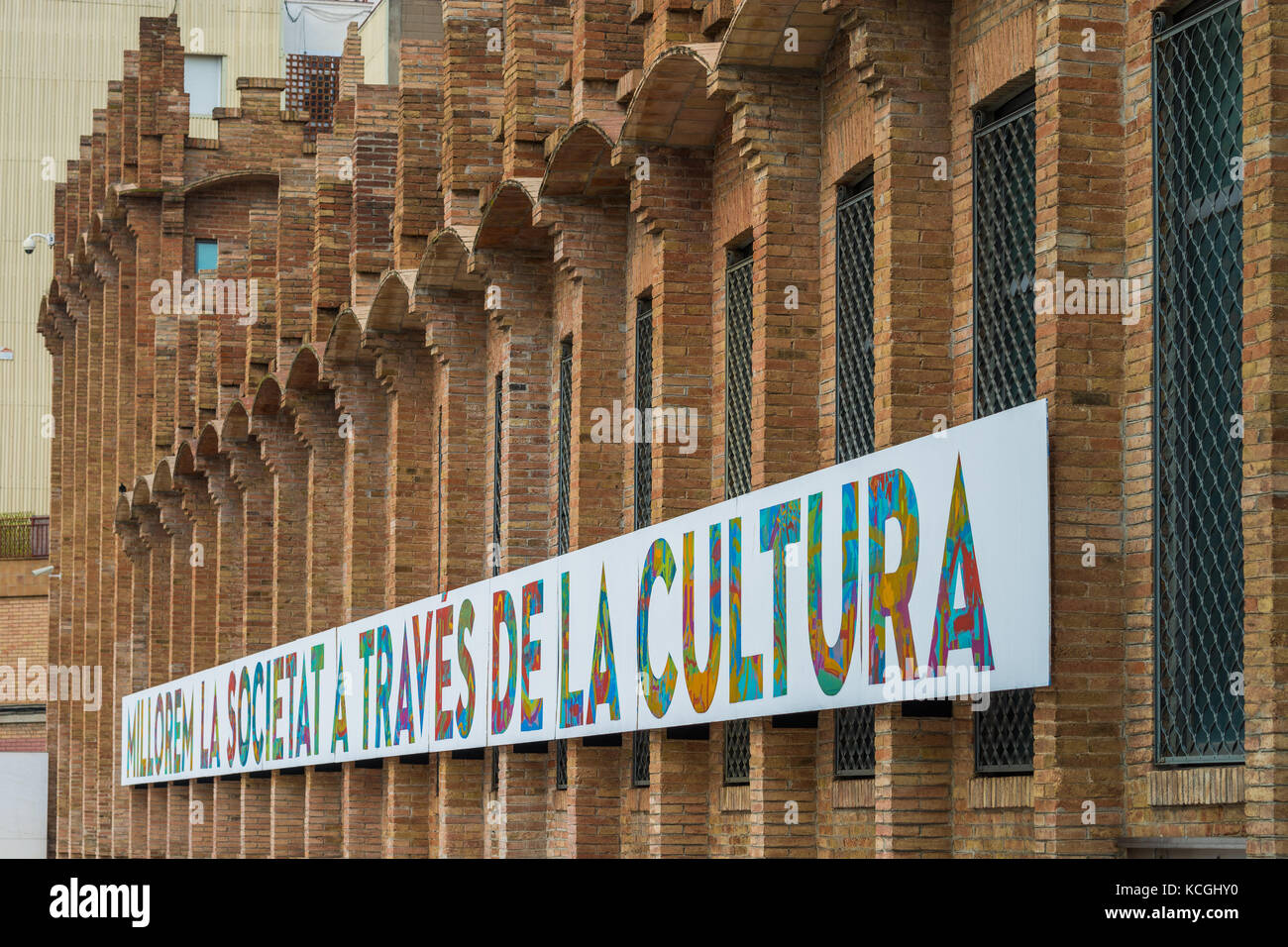 Ancienne usine Casaramona Fábrica, Barcelone, Catalogne, Espagne Banque D'Images