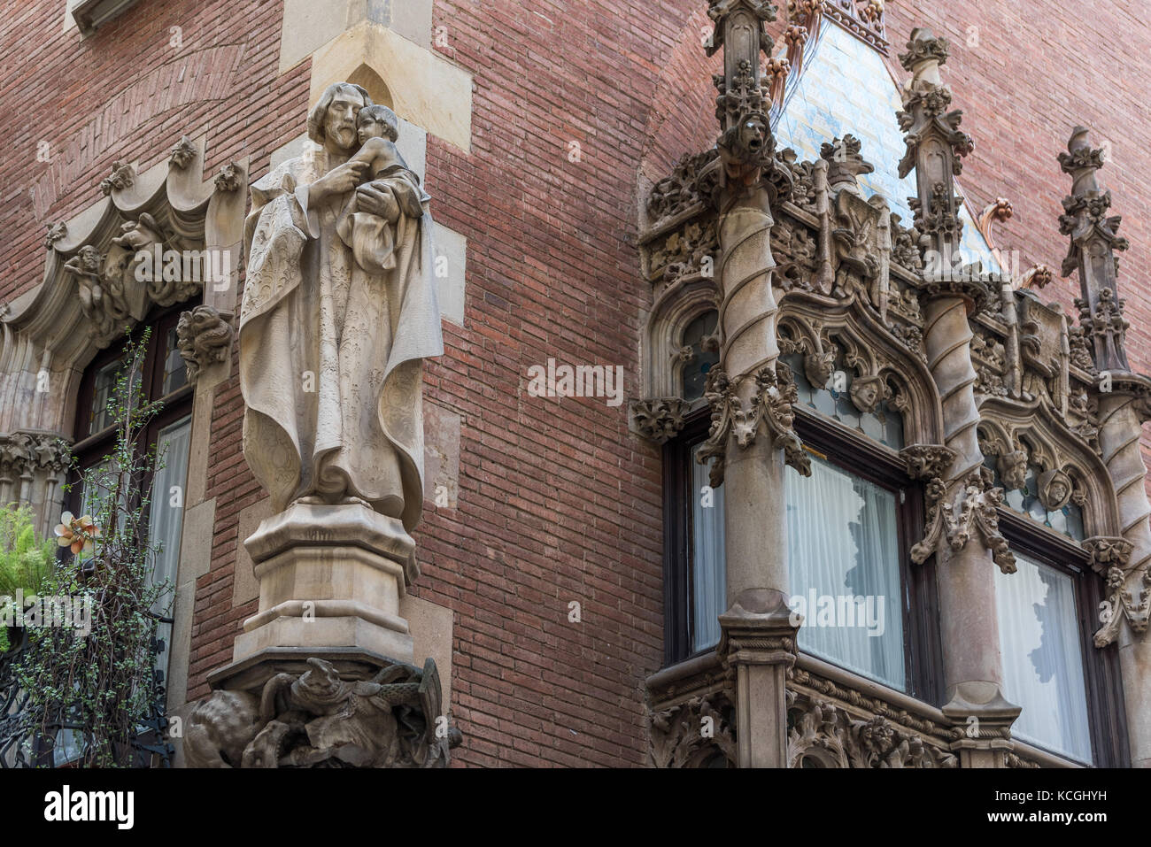 Casa Marti, Carrer de Montsió, Barcelone, Catalogne, Espagne Banque D'Images