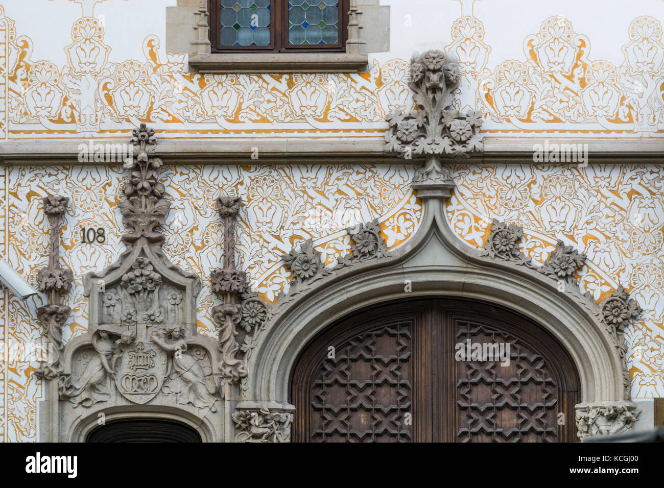 Casa Macaya, Passeig de Sant Joan, Barcelone, Espagne Banque D'Images
