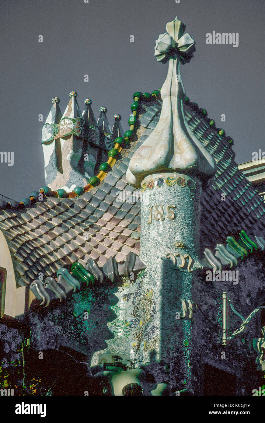 L'architecture moderniste sur Passeig de Gracia, Barcelone, Catalogne, Espagne Banque D'Images