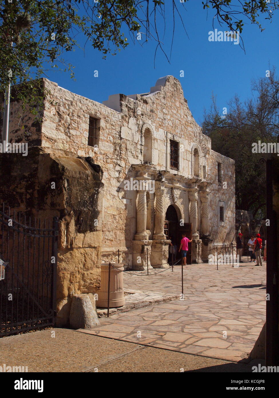 The Alamo, San Antonio, Texas, 2016. Site de la bataille pour l'indépendance du Texas en 1836. Banque D'Images