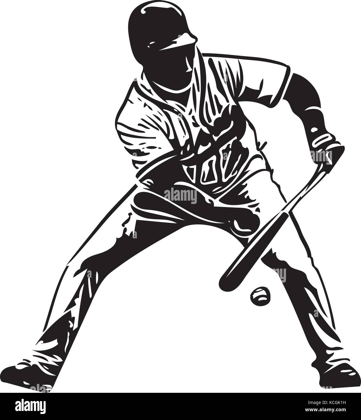 Illustration de joueur de baseball jouant avec abstract background Illustration de Vecteur