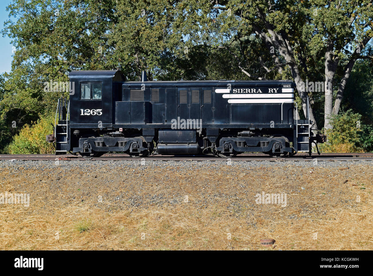 Sierra locomotive de chemin de fer, Parc historique d'État Railtown 1897, Jamestown, en Californie Banque D'Images