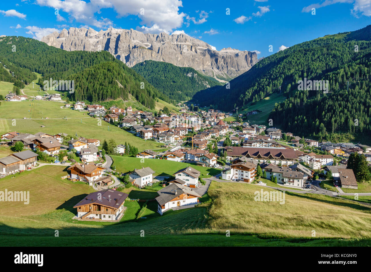 Selva di Val Gardena, Alpes italiennes Banque D'Images