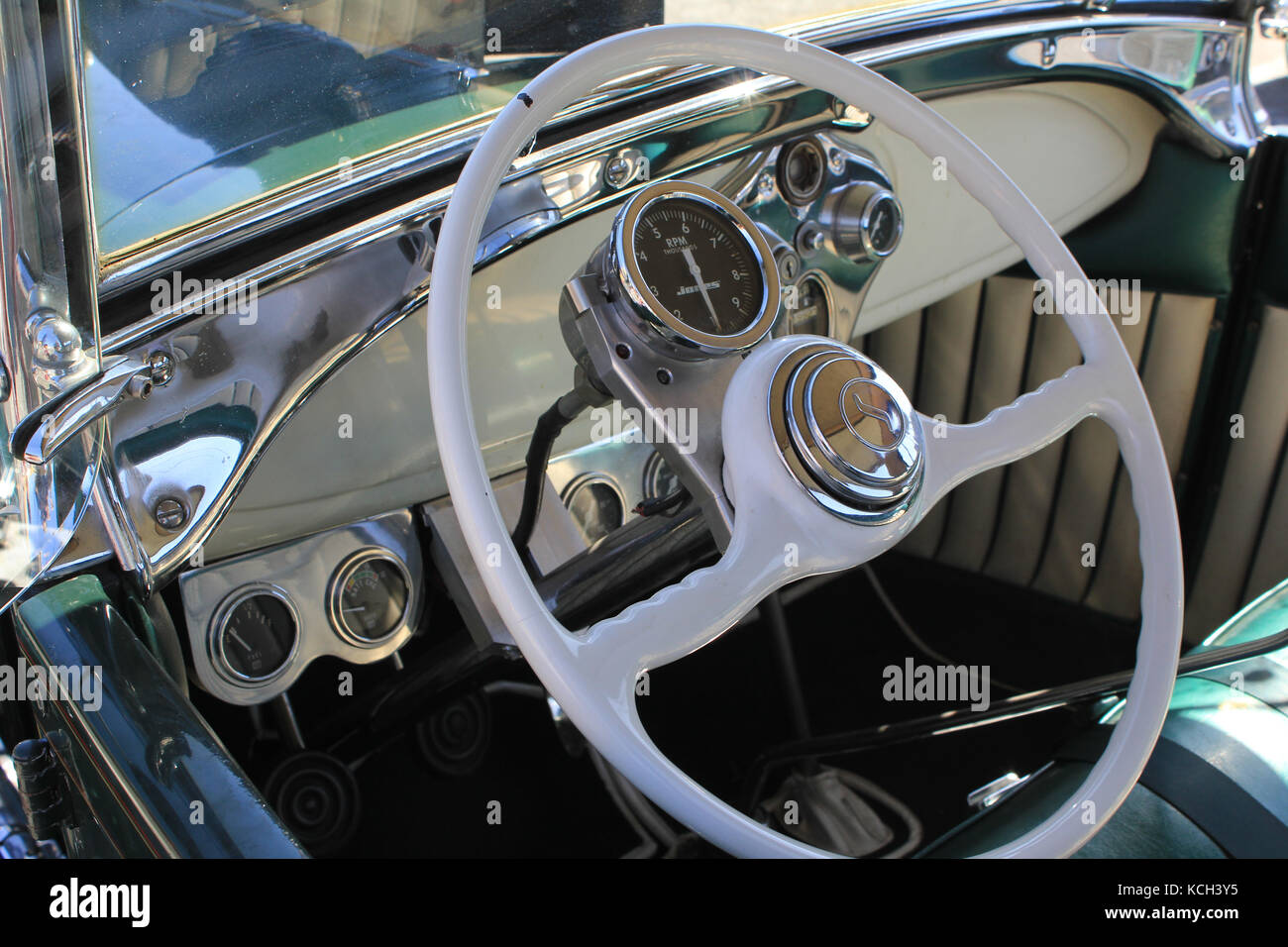 Roadster 1956 classic car au salon de l'automobile de la californie de Fairfax Banque D'Images