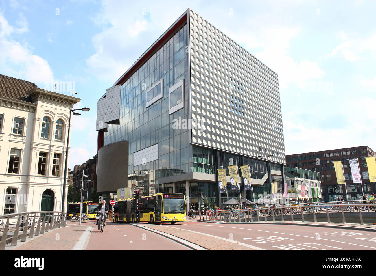 Vredenburg Tivoli musique contemporaine complexe dans Utrecht, Pays-Bas, . (Été 2017). Banque D'Images