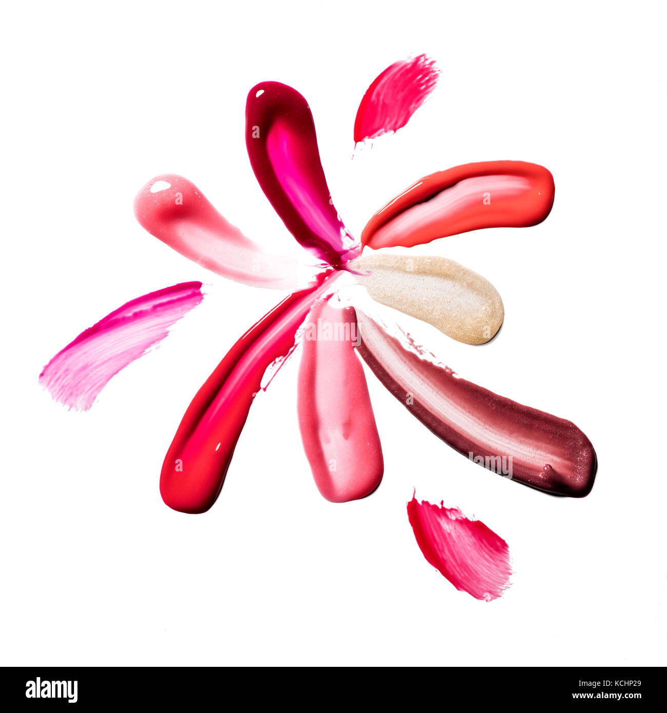 Enduire De Peinture Rouge à Lèvres De Dessin Abstrait Sous