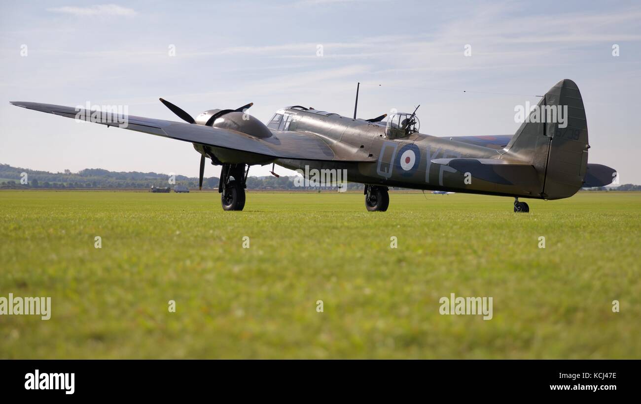 Bristol Blenhein sur la ligne de vol à la bataille d'Angleterre à l'Air Show en 2017 IWM Duxford Banque D'Images