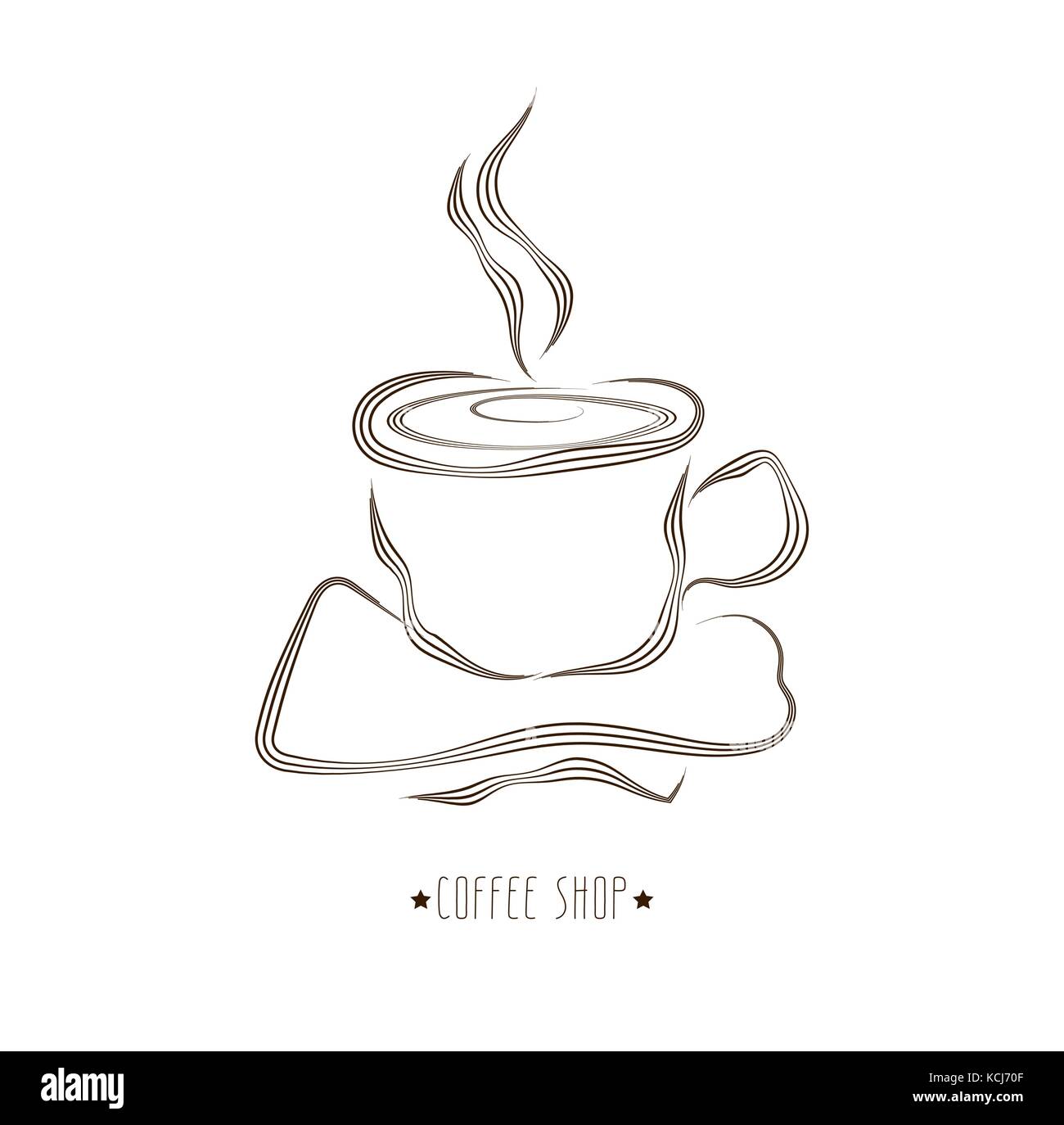 Tasse de café vecteur Illustration de Vecteur