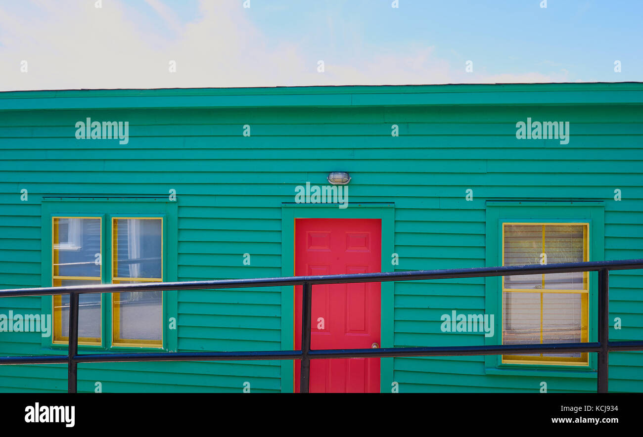 Maison en bois coloré, Signal Hill, Terre-Neuve, Canada Banque D'Images