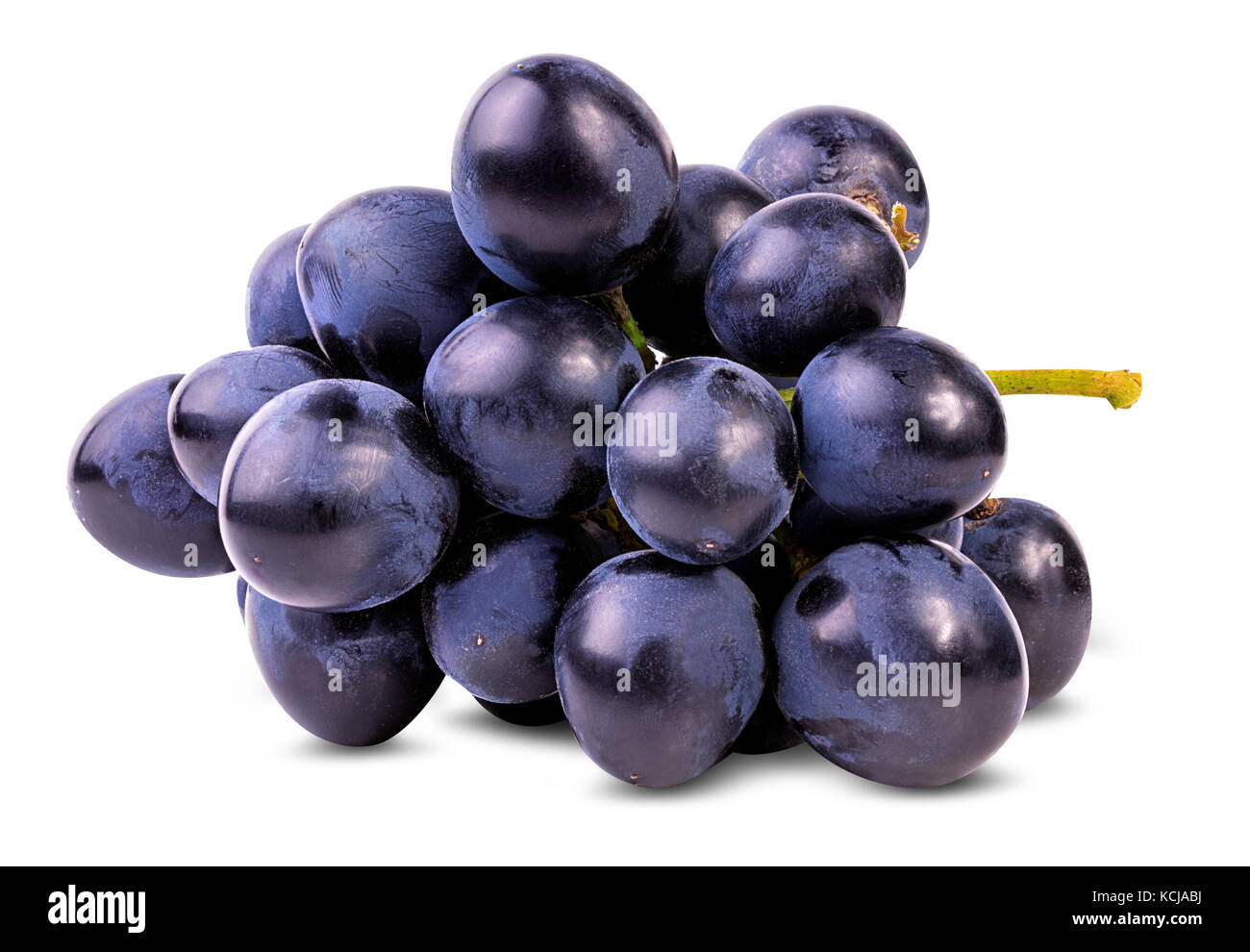 Raisins frais isolé sur fond blanc Banque D'Images