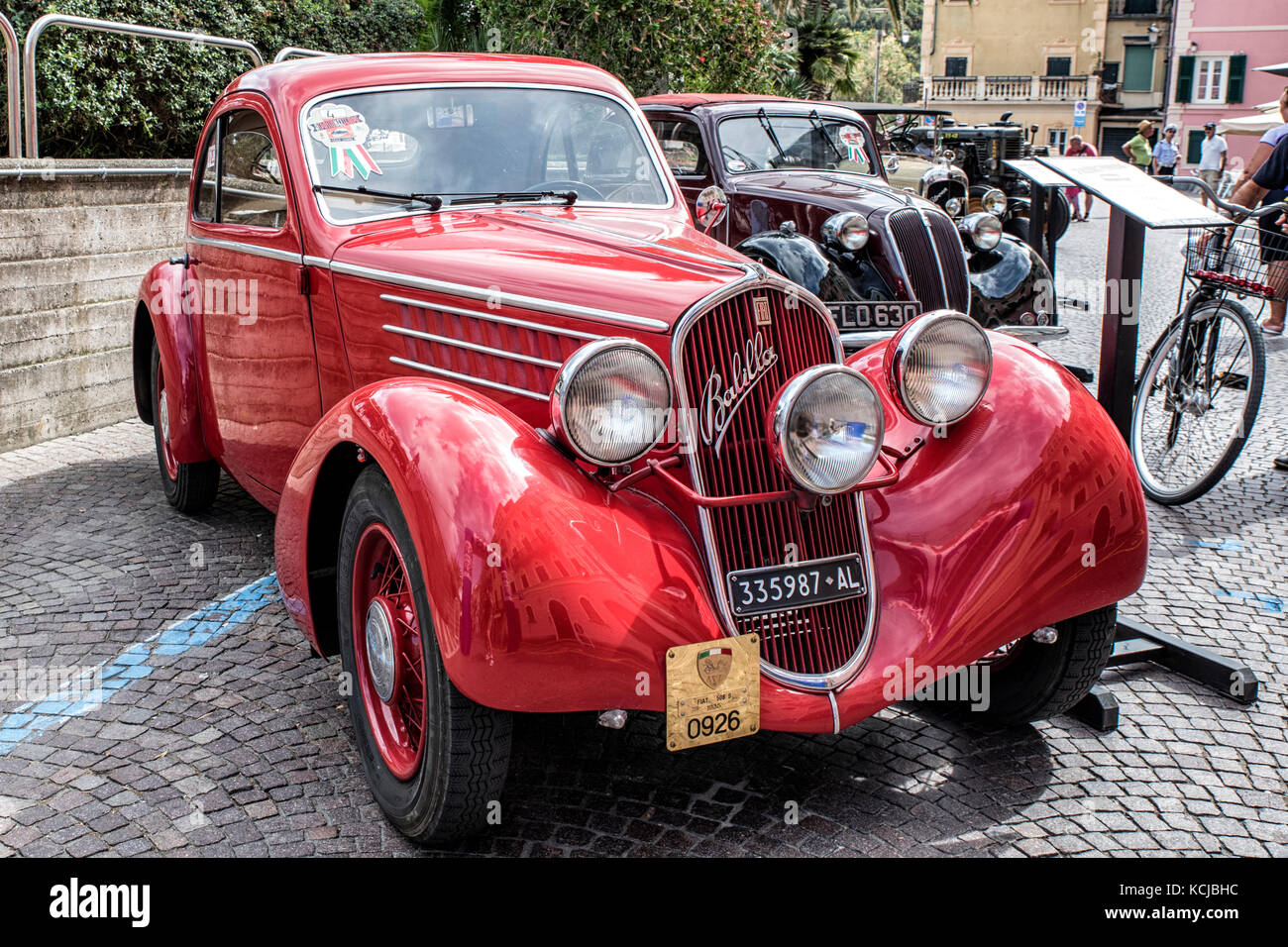 Italie Ligurie Italie Ligurie vintage car réunion à Celle Ligure - fiat balilla 1935 Banque D'Images