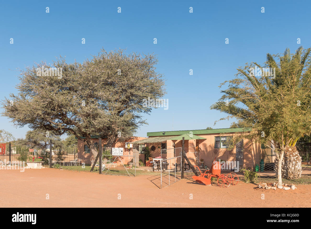 Koes - 5 juillet 2017 : l'orteil moer café-restaurant dans une maison à koes, une petite ville dans la région karas en Namibie Banque D'Images