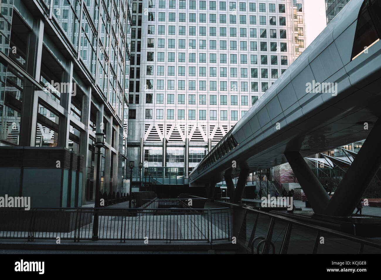 Immeuble de bureaux futuriste Canary Wharf, London Banque D'Images