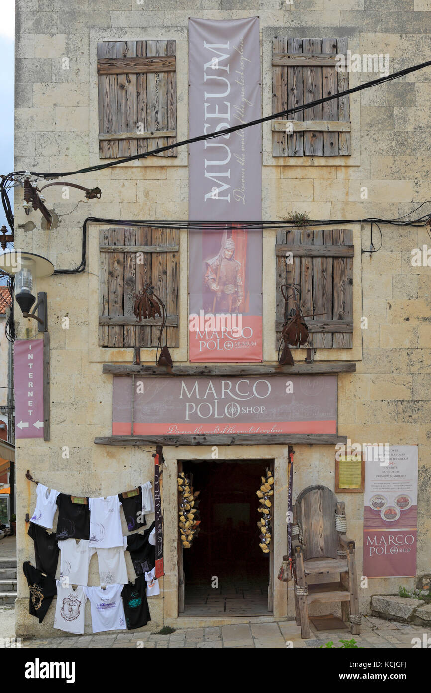 marco-polo-museum-korcula-banque-de-photographies-et-d-images-haute