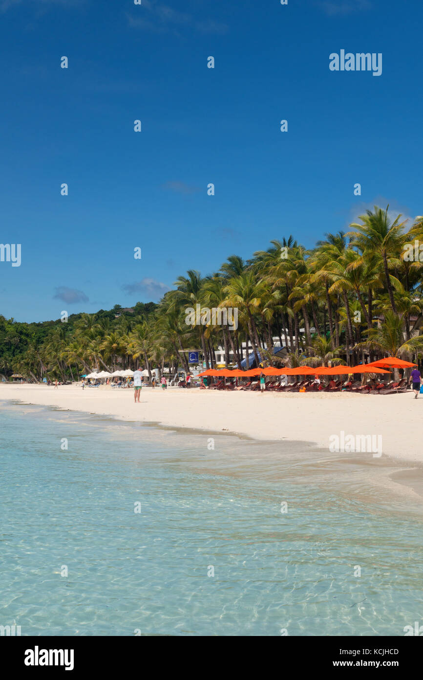 White Beach Boracay, Philippines, Asie Banque D'Images