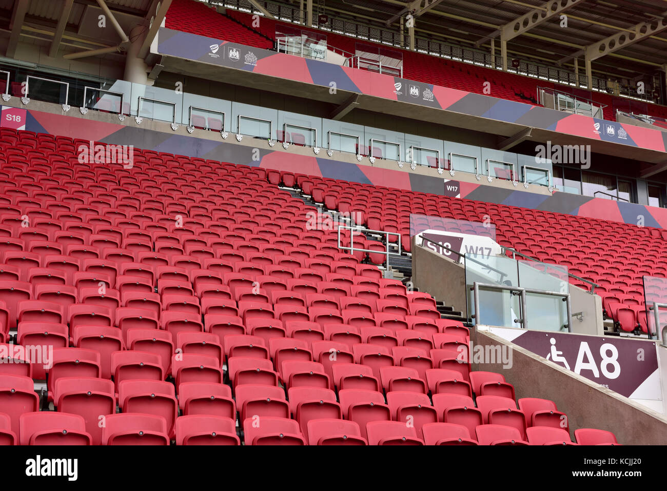 Coin intérieur Ashton Gate Stadium accueil de Bristol City Football club Banque D'Images