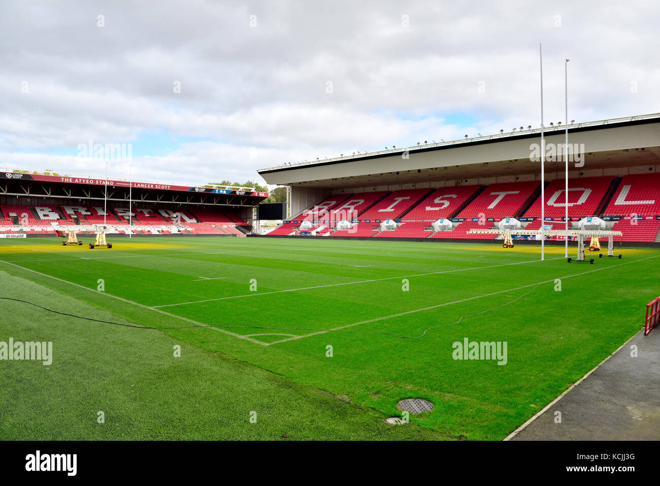 À l'intérieur de Ashton Gate Stadium accueil de Bristol City Football club Banque D'Images