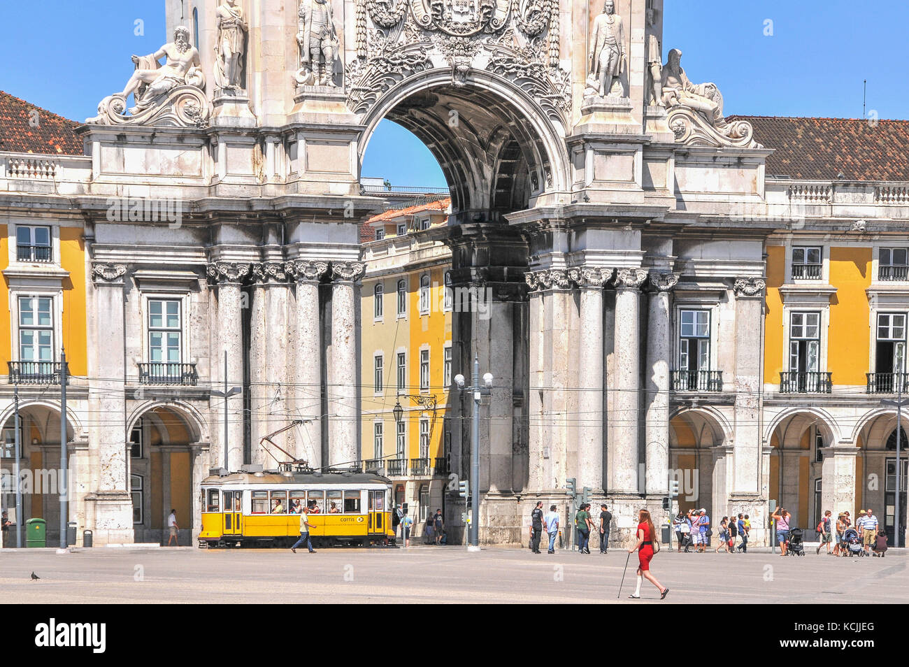 La Praça do Comércio, Lisboa, Portugal Banque D'Images