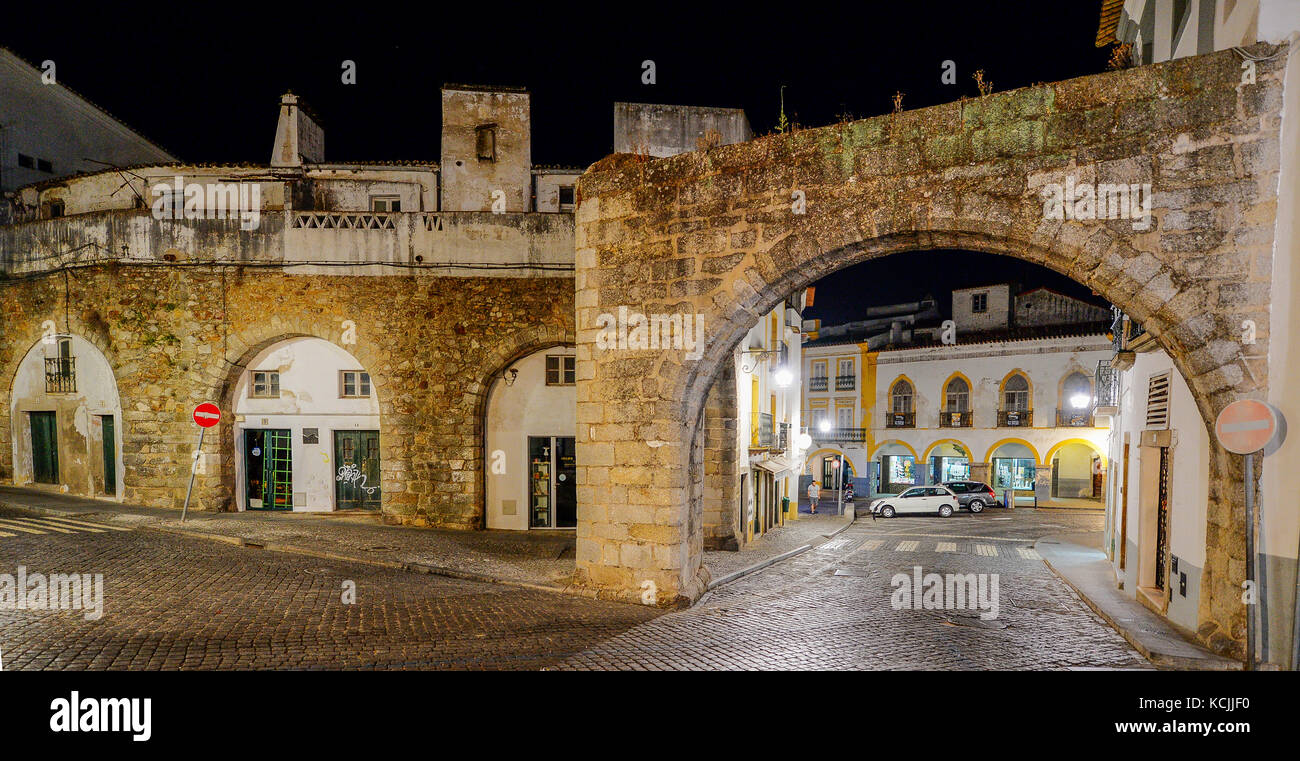 Vieille ville d'Evora, Alentejo, Portugal Banque D'Images