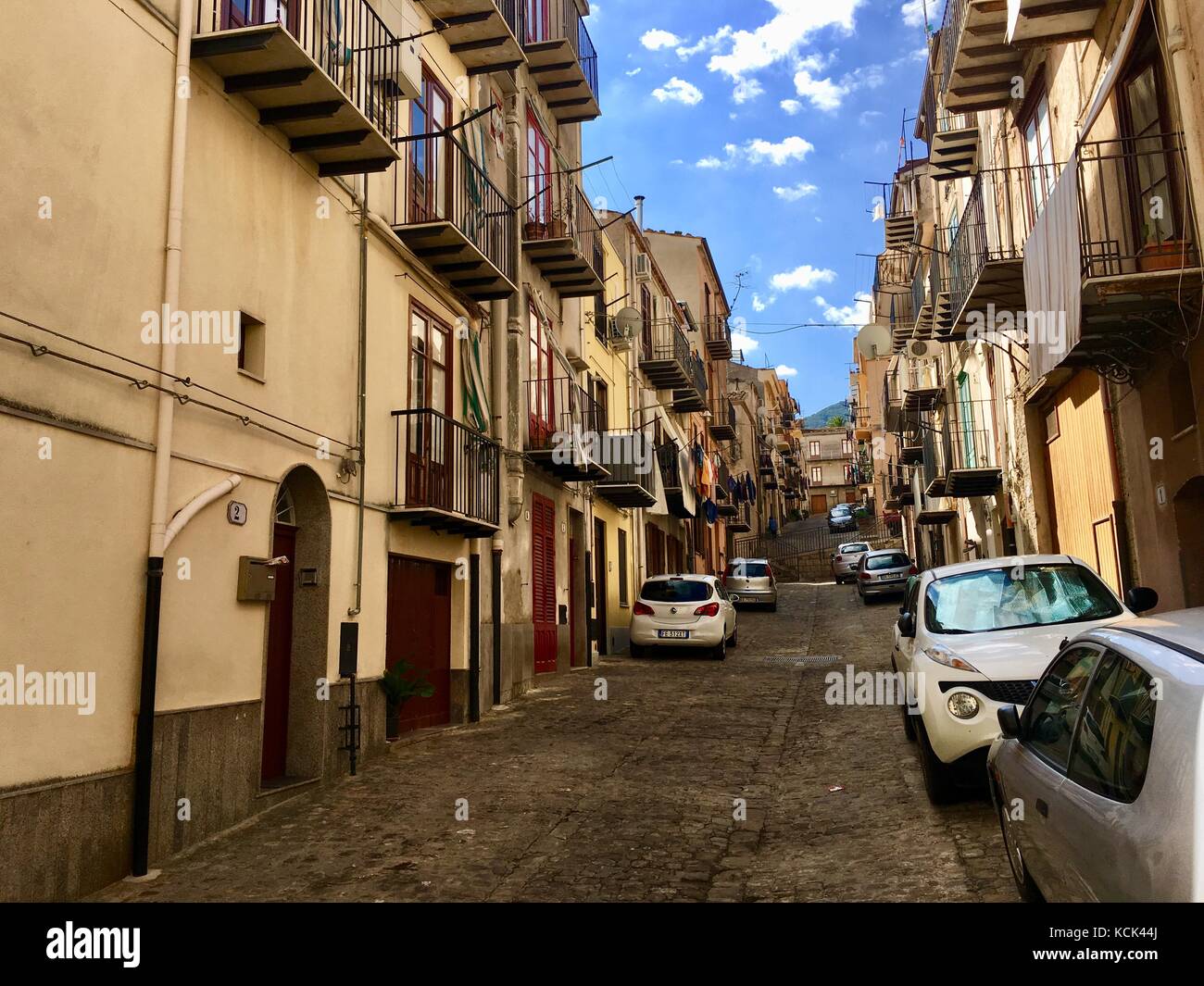 Castelbuono, Sicile Banque D'Images